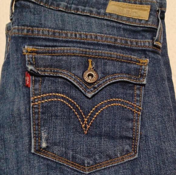 Levi's Dark Blue Women's Low Boot Cut 545 Jeans Size 10M - Picture 6 of 12
